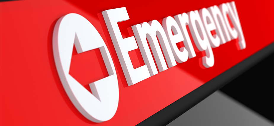 Emergency sign Emergency sign