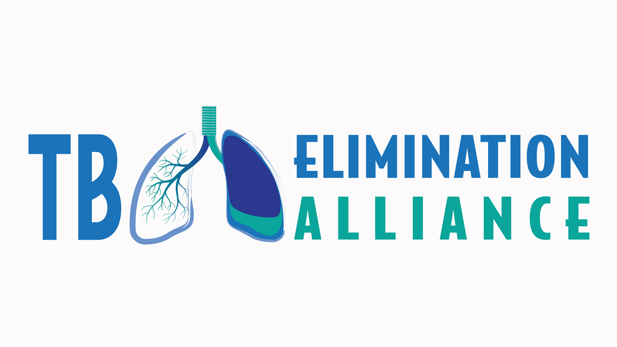 TB Elimination Alliance Logo TB Elimination Alliance logo with illustrated lungs and blue-green text on a white background.