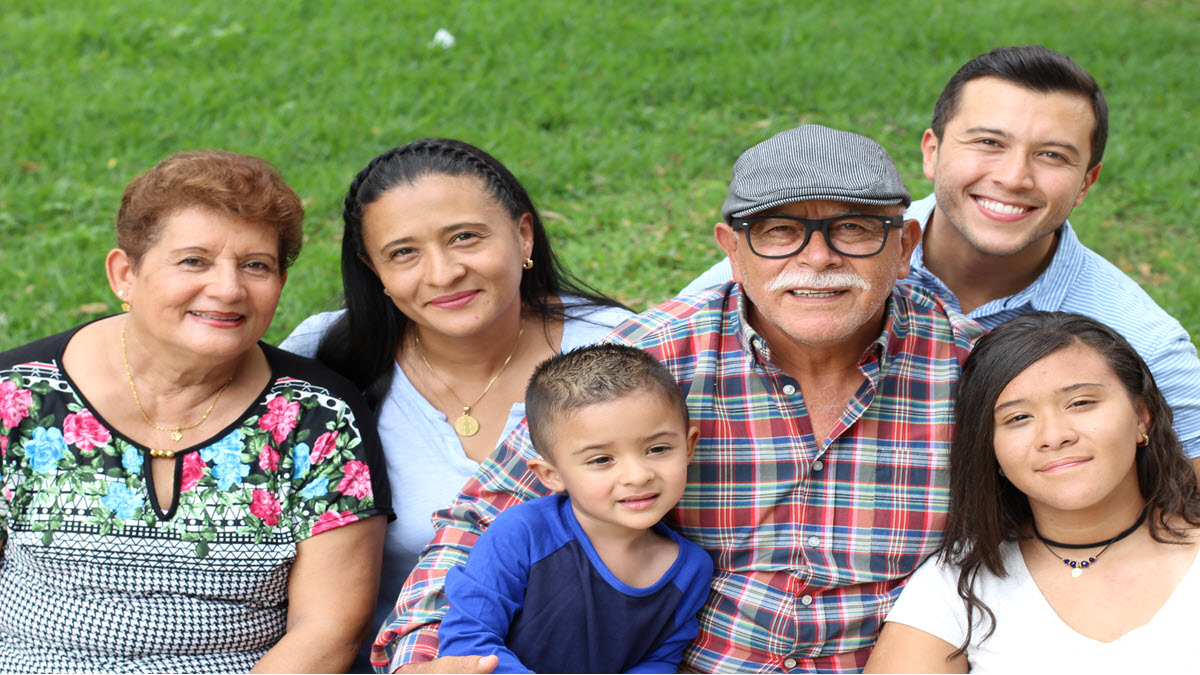 Outdoor Family photo An outdoor portrait of a family