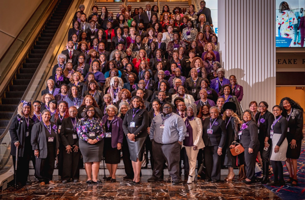 NCNW's 61st National Convention A group of people pose on a staircase at the NCNW 61st National Convention