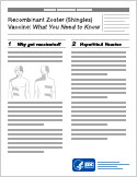 vis-shingles-recombinant.jpg Vaccine Information Statement: Recombinant Zoster (Shingles) Vaccine.