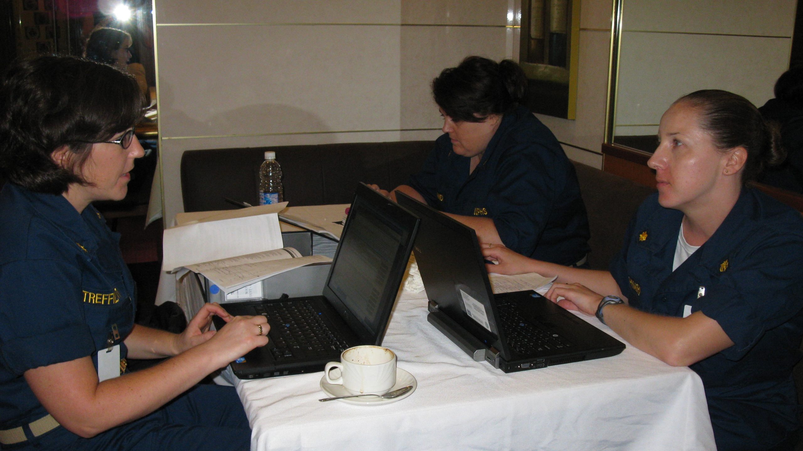 AGE outbreak response VSP officers meeting about an outbreak response.