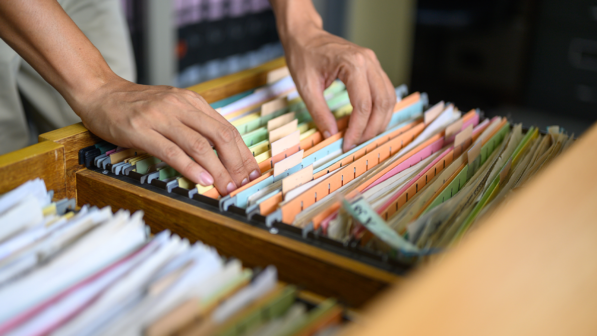 File organizer image with hands File organizer image with hands.