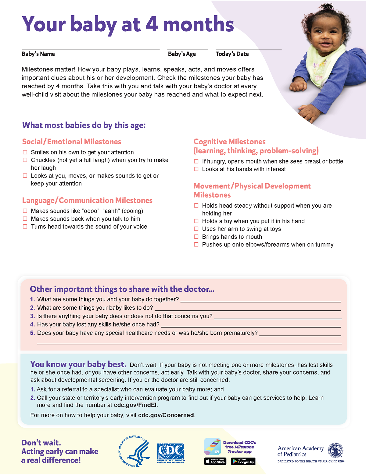 Your baby at 4 months PDF preview Your baby at 4 months PDF preview.