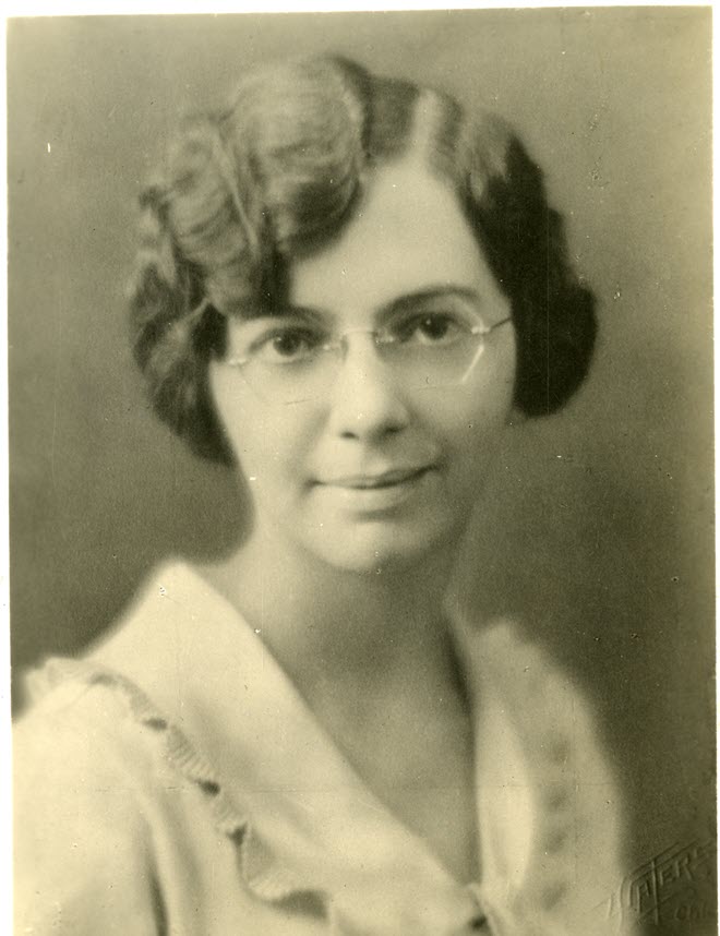 World TB Day History Florence Seibert 660x858 Portrait of Florence Seibert wearing glasses and smiling