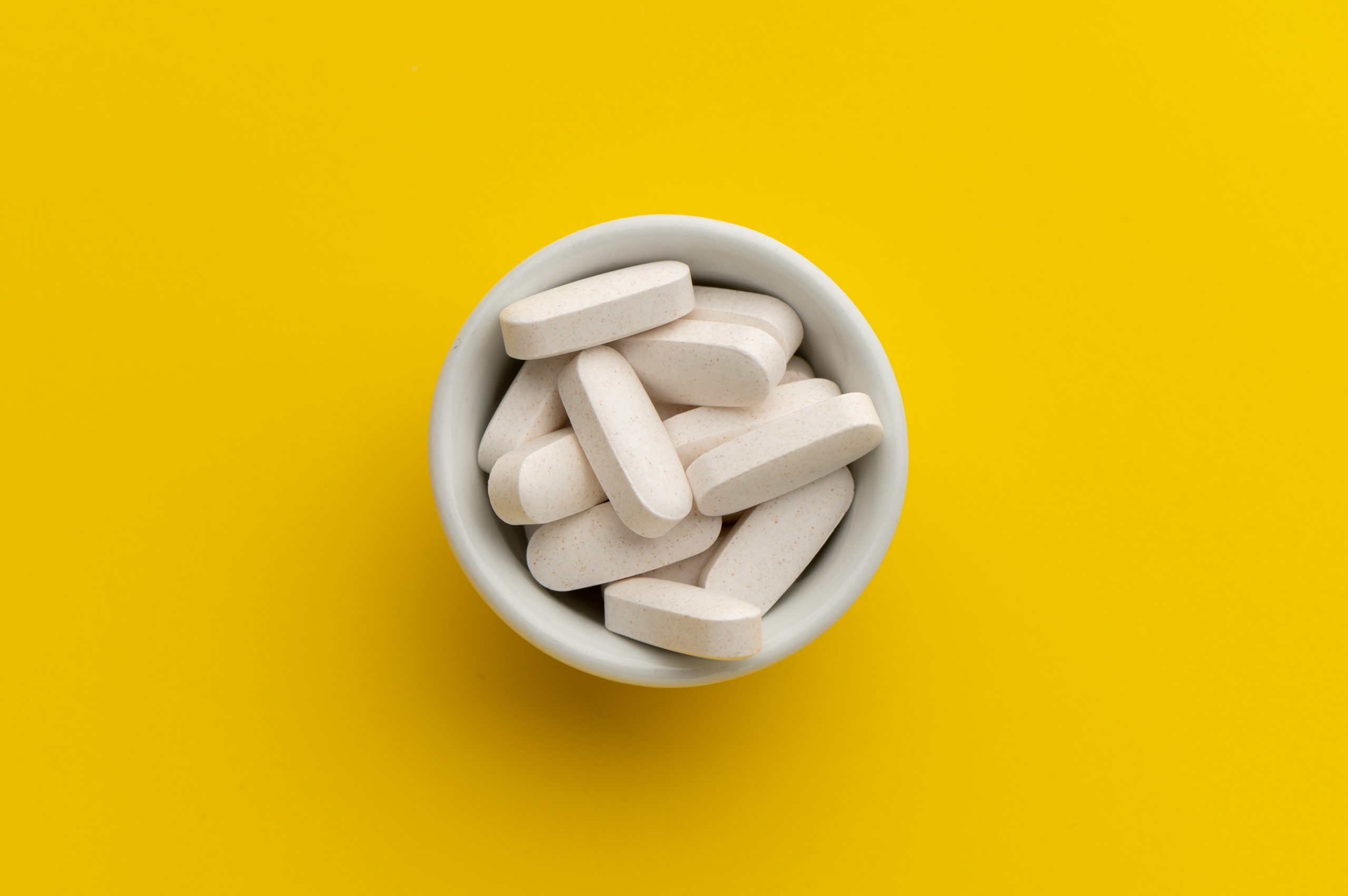 Container with medication.